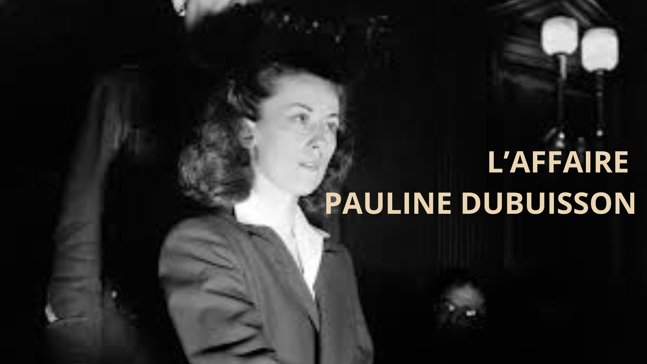 Pauline Dubuisson a son procès en 1953. Elle était accusée du meurtre de son compagnon Felix Bailly ©AFP - AFP